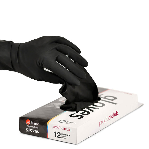 Product Club Jetblack Reusable Gloves (L). 12 unidades.